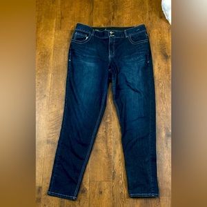 blue jeans. like new, wore three times and now don’t like the style anymore